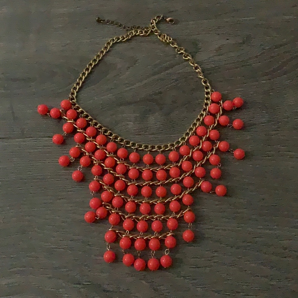 Beaded Statement Necklace - image 1